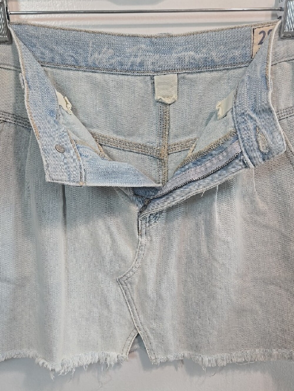 We The Free Silver Lake Denim Skirt Size 28 - Picture 6 of 13